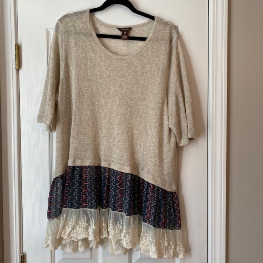 Multiples Lace Trim Tunic